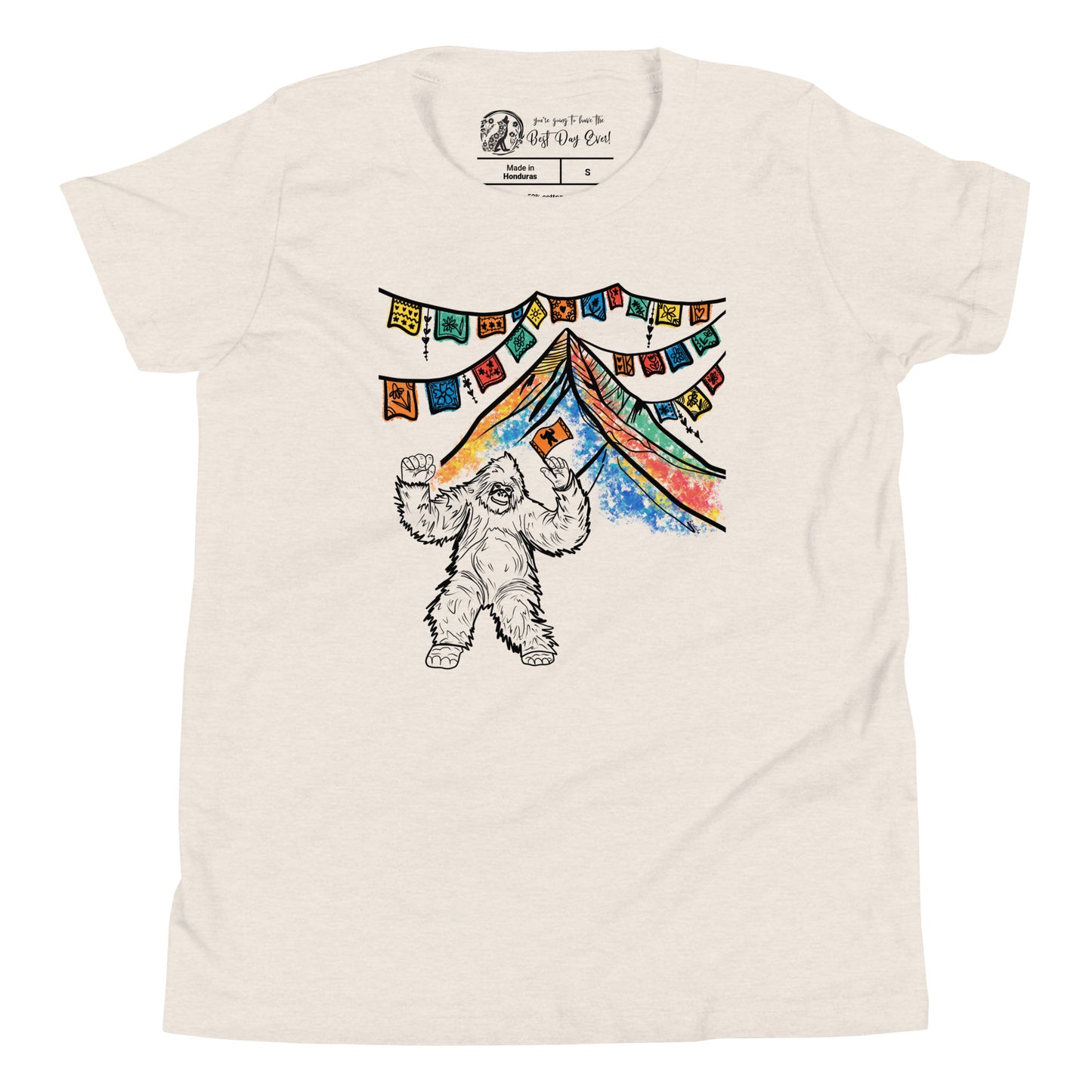 Dancing Yeti youth bella + canvas t-shirt