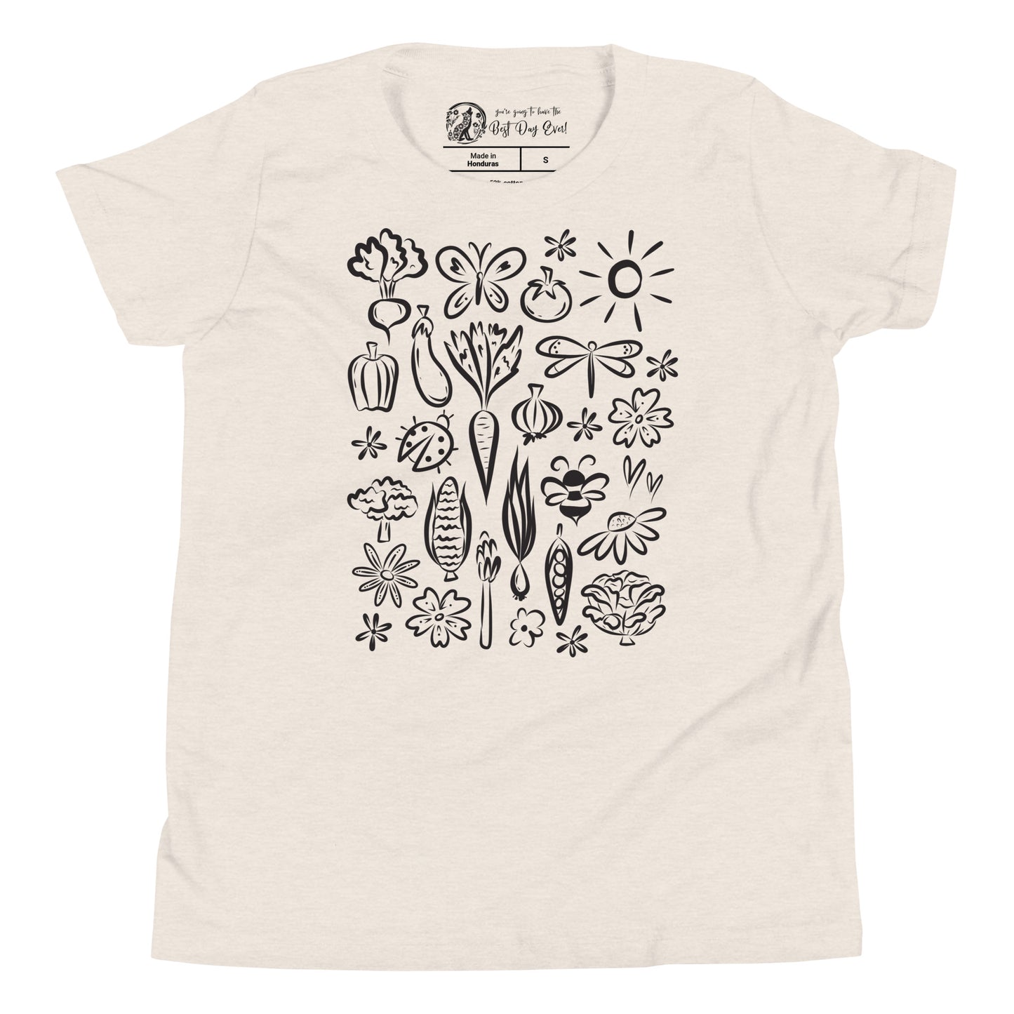 Seeds of Possibility Black Artwork youth bella + canvas t-shirt