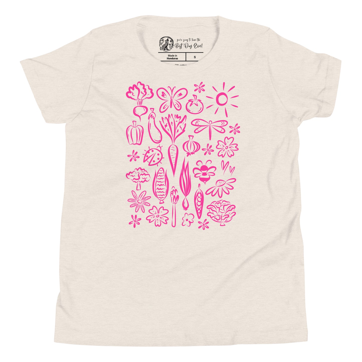 Seeds of Possibility Pink Artwork youth bella + canvas t-shirt