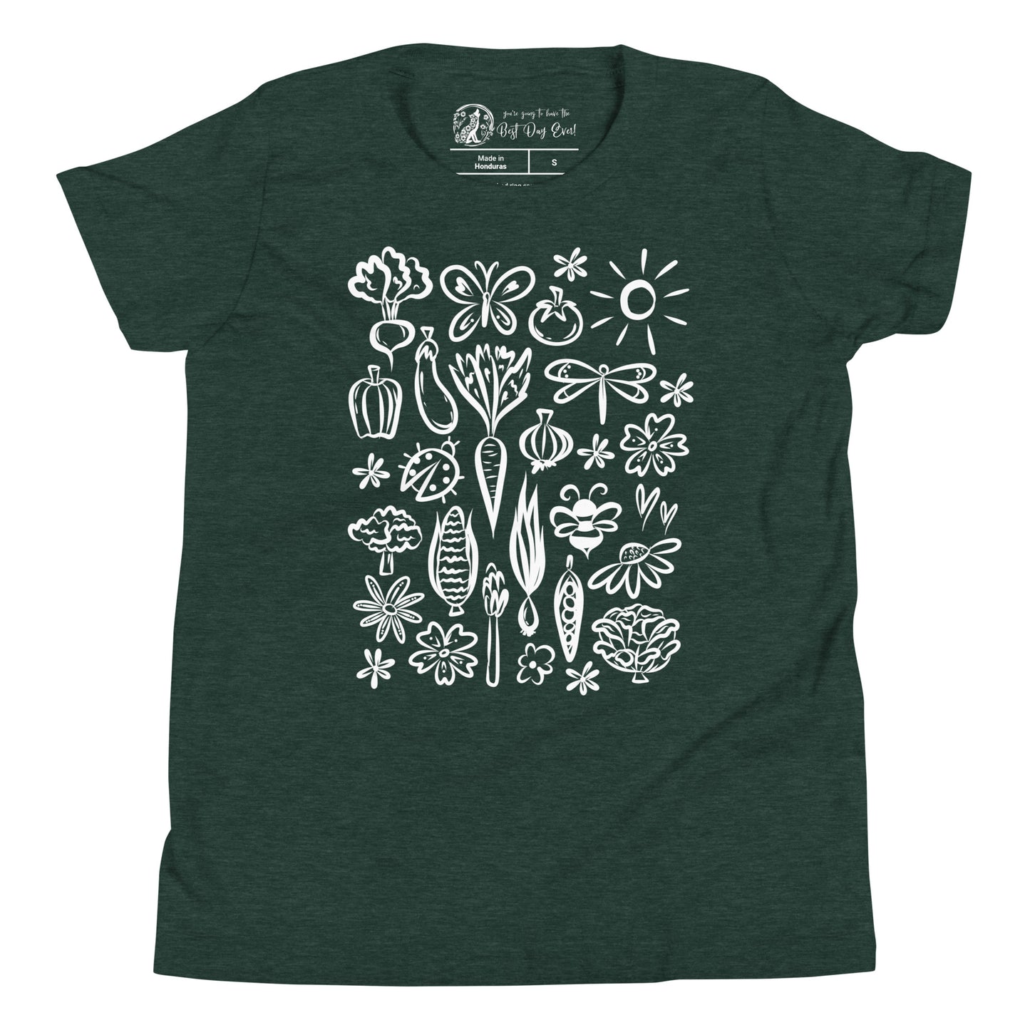 Seeds of Possibility White Artwork youth bella + canvas t-shirt