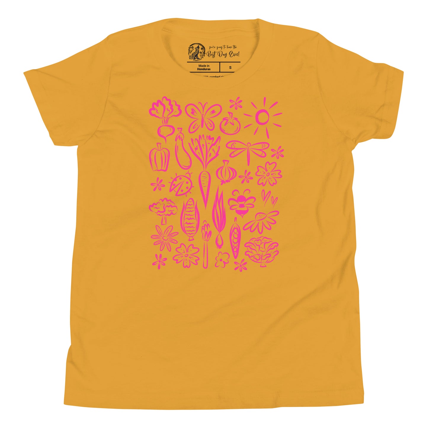 Seeds of Possibility Pink Artwork youth bella + canvas t-shirt
