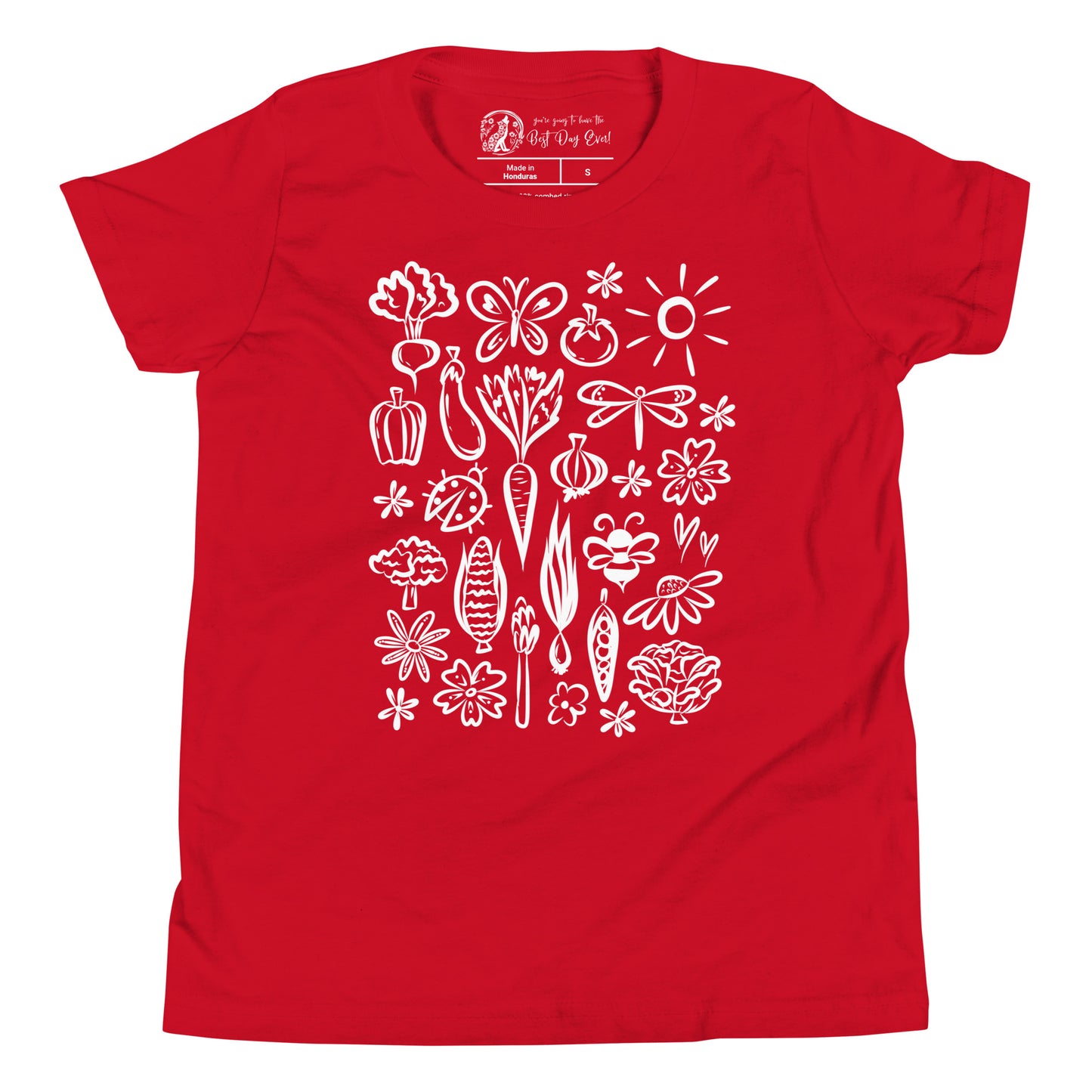 Seeds of Possibility White Artwork youth bella + canvas t-shirt