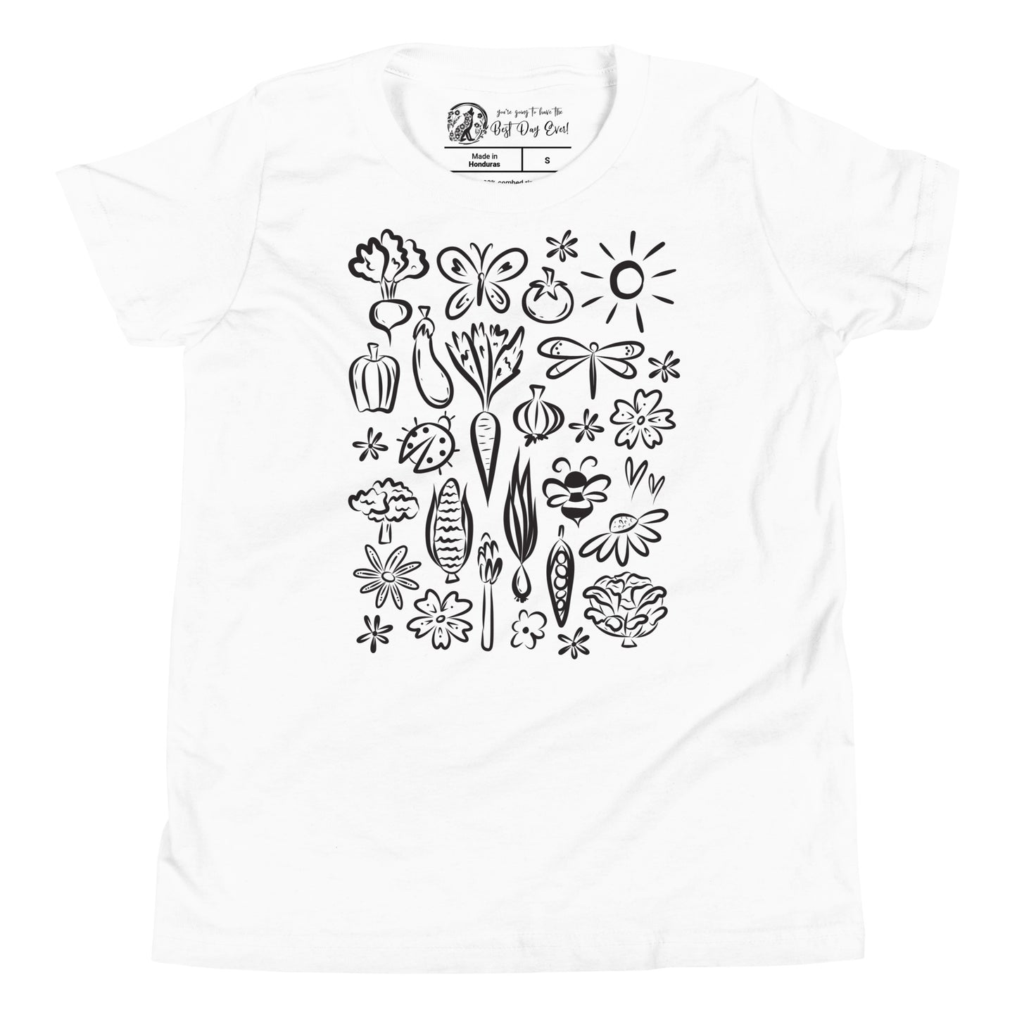 Seeds of Possibility Black Artwork youth bella + canvas t-shirt