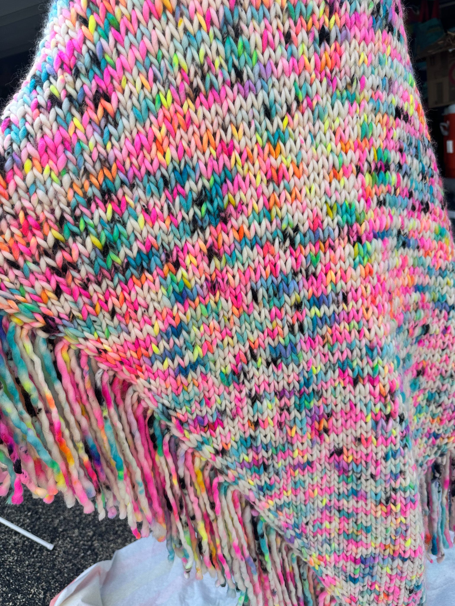 luxury shawl, wearable art, high fashion, Rasa Milo