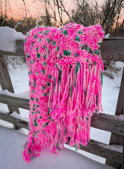 "For Good" Wicked Fashion Shawl/Lap Blanket Pink