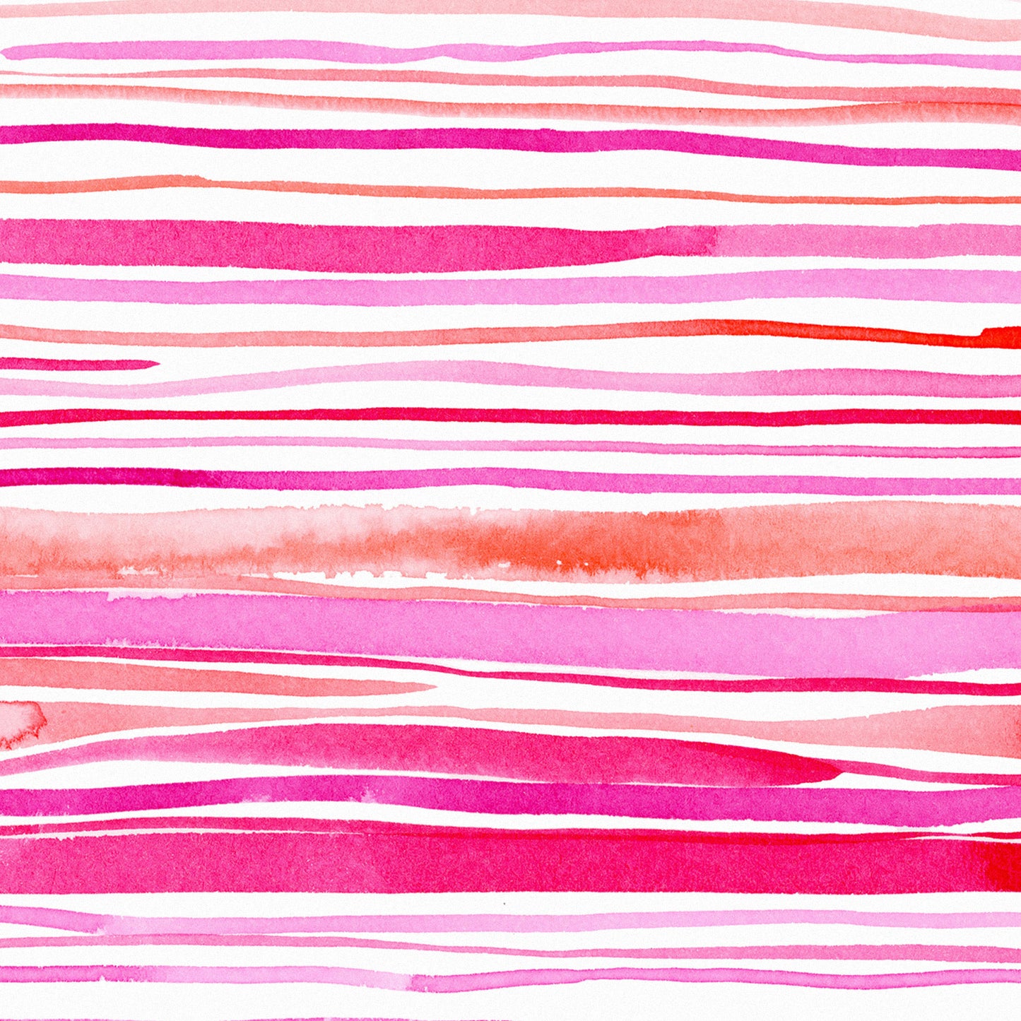 "Coral Kissed Currents" – Pink Coastal Abstract Art Print