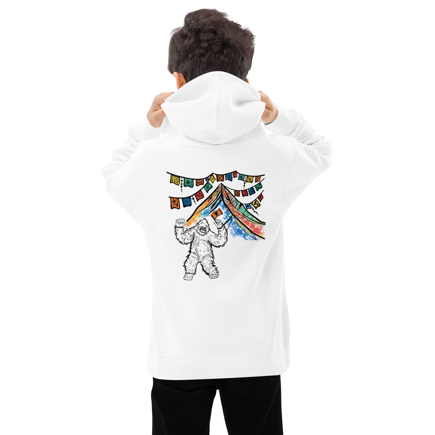 Dancing Yeti youth cotton heritage hoodie