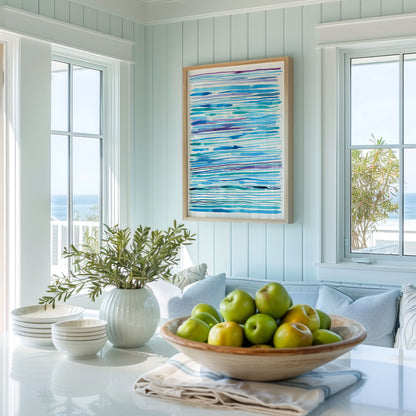 "Mermaid Ripple-dance" – Ocean Abstract Art Print