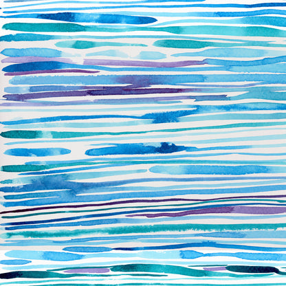 "Mermaid Ripple-dance" – Ocean Abstract Art Print