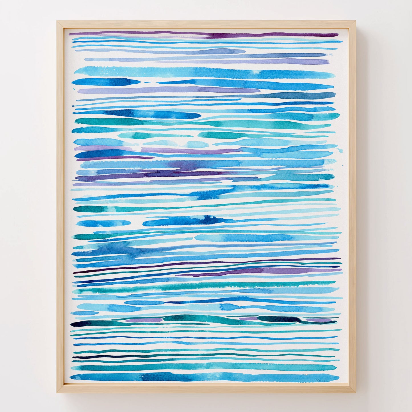 "Mermaid Ripple-dance" – Ocean Abstract Art Print