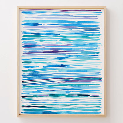 "Mermaid Ripple-dance" – Ocean Abstract Art Print