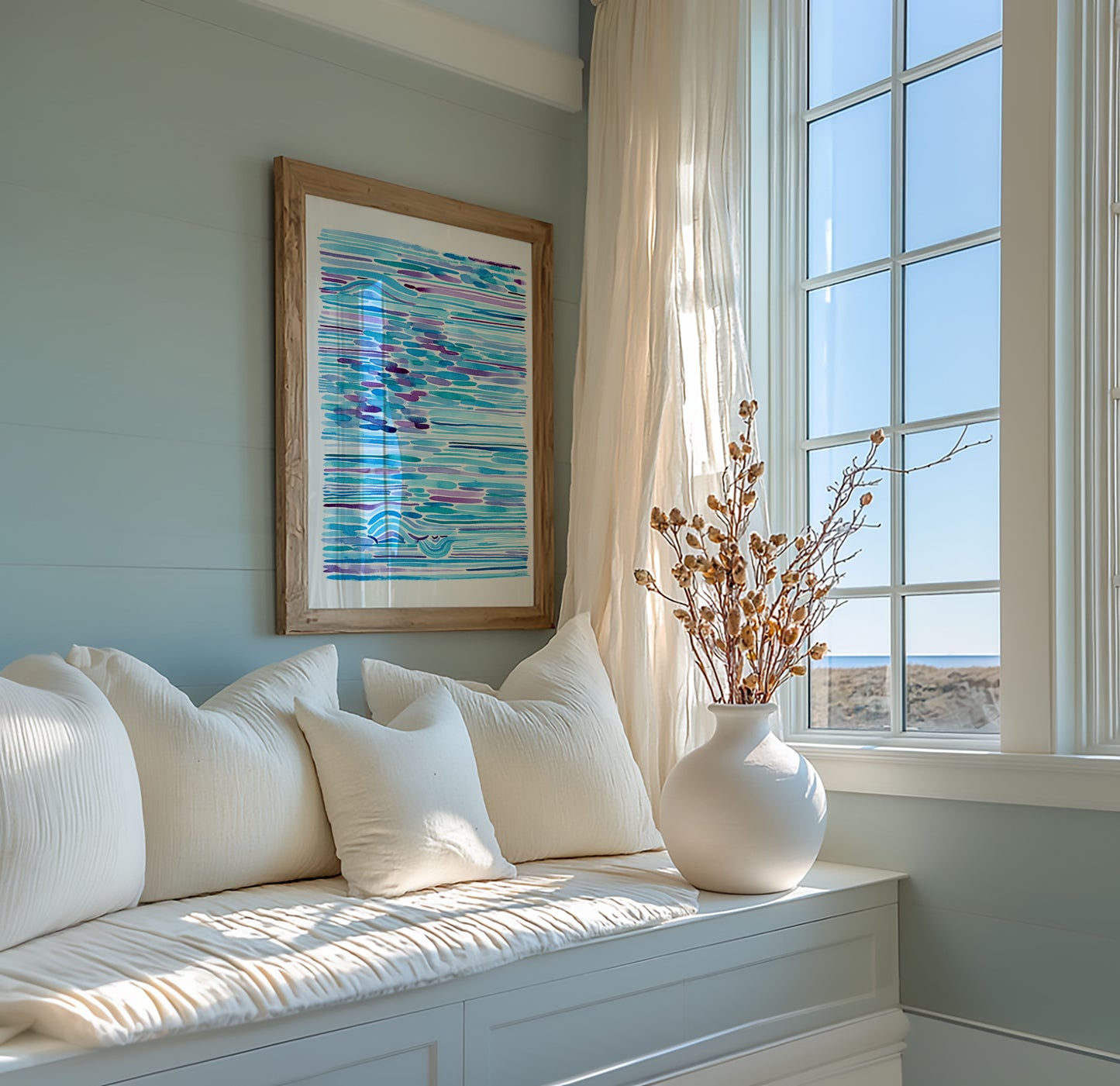 "Mermaid Tide Dance" — Ocean-Inspired Fine Art Print