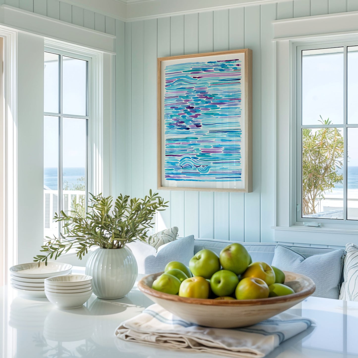 "Mermaid Tide Dance" — Ocean-Inspired Fine Art Print