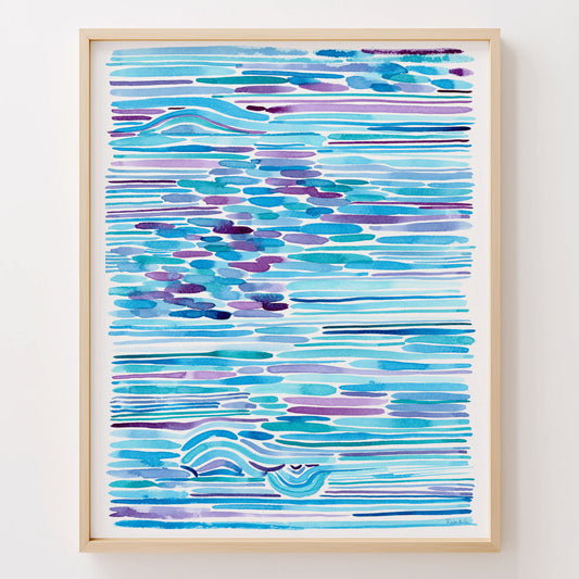 "Mermaid Tide Dance" — Ocean-Inspired Fine Art Print