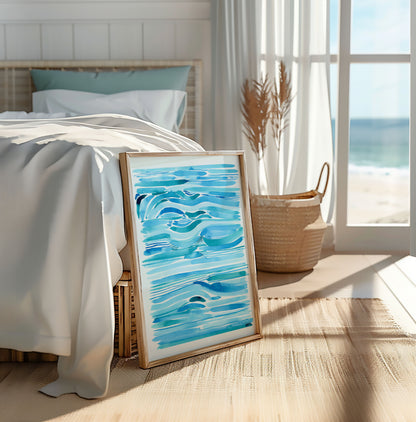 "Salt Swept Currents" — Ocean-Inspired Fine Art Print