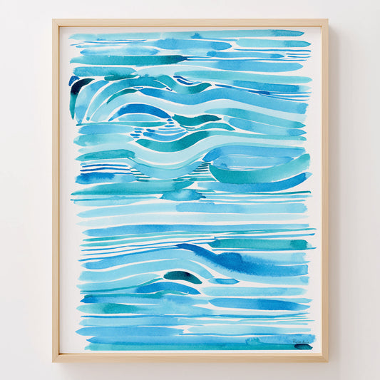 "Salt Swept Currents" — Ocean-Inspired Fine Art Print