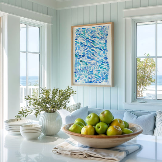 "Sea Glass Scatter" — Ocean-Inspired Fine Art Print