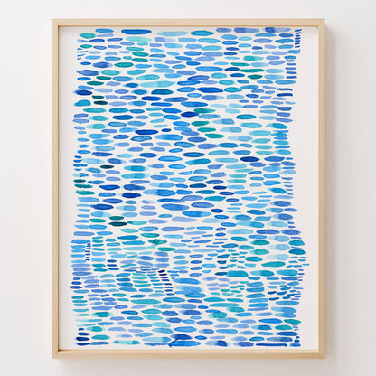 "Sea Glass Scatter" — Ocean-Inspired Fine Art Print