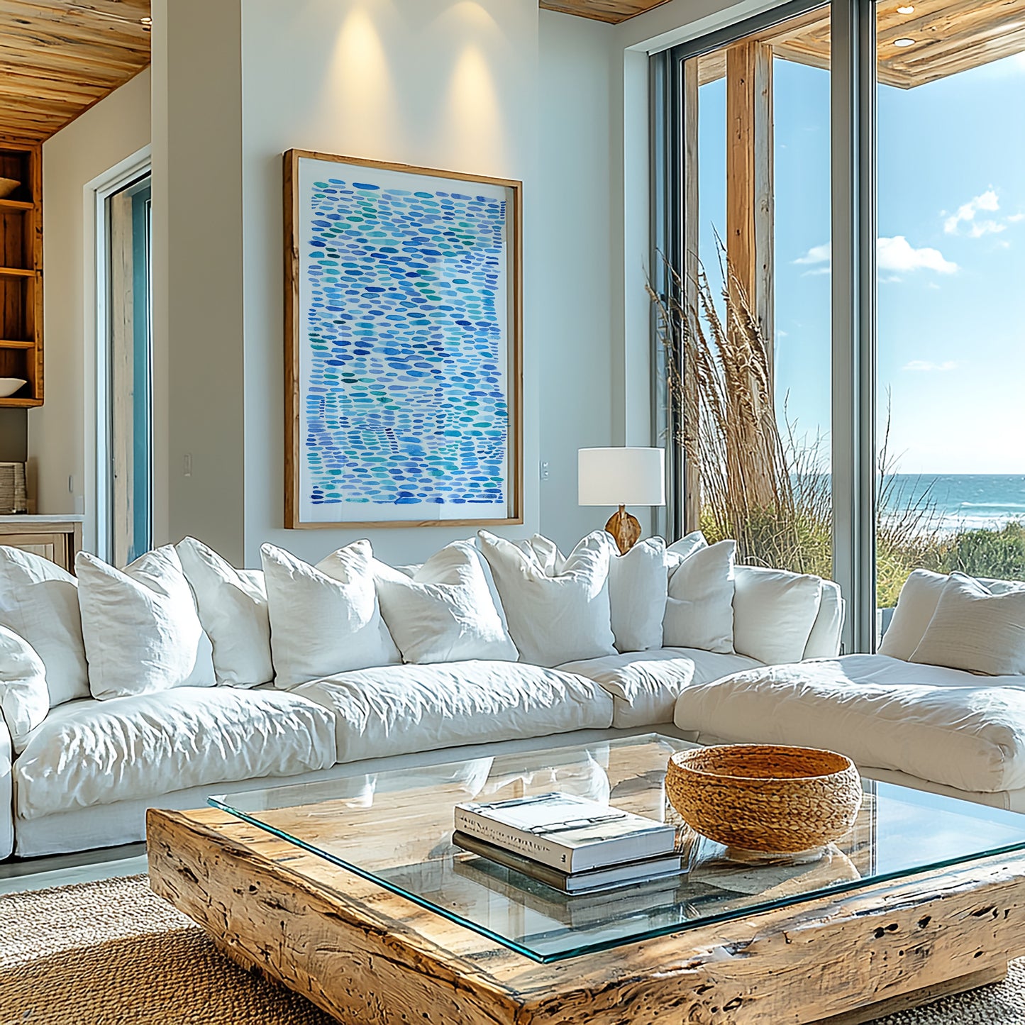 "Sea Glass Scatter" — Ocean-Inspired Fine Art Print