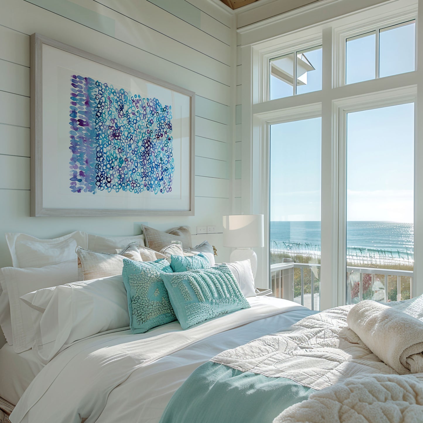 "Seafoam Shimmer" — Ocean-Inspired Fine Art Print