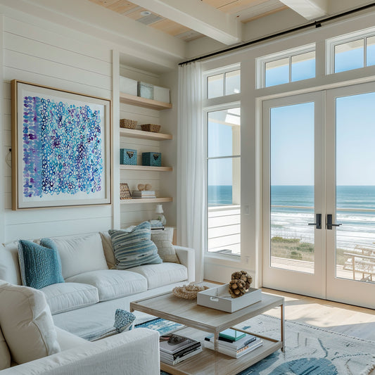 "Seafoam Shimmer" — Ocean-Inspired Fine Art Print