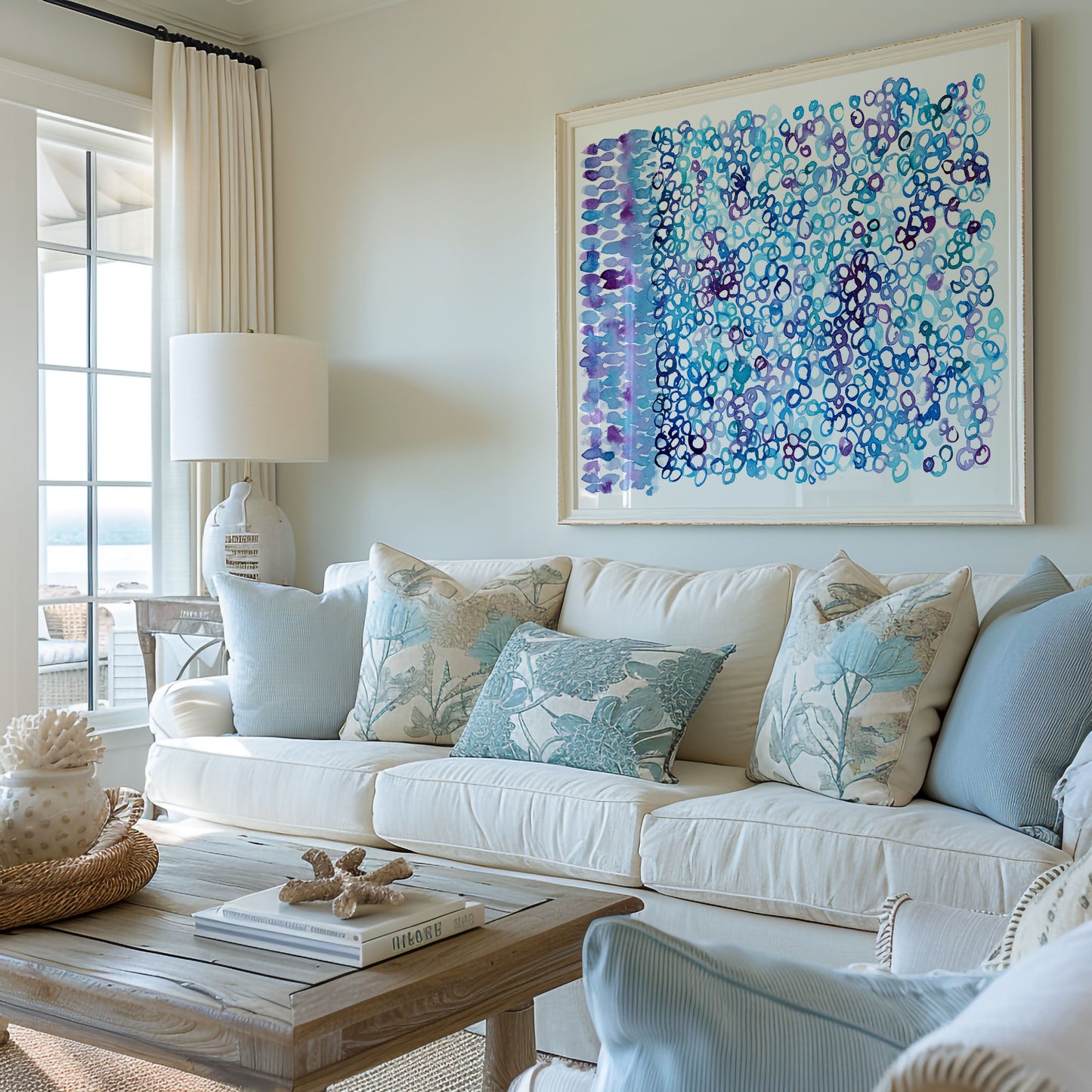 "Seafoam Shimmer" — Ocean-Inspired Fine Art Print