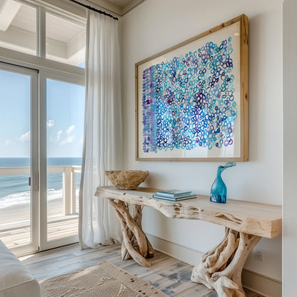 "Seafoam Shimmer" — Ocean-Inspired Fine Art Print