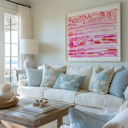 "Sun Sparkled Coral Reef" — Ocean-Inspired Fine Art Print
