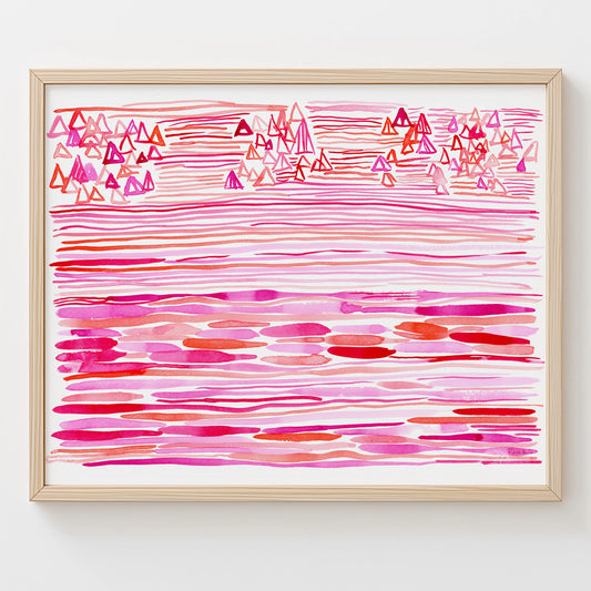 "Sun Sparkled Coral Reef" — Ocean-Inspired Fine Art Print