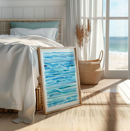 "Tidal Drift" — Ocean-Inspired Fine Art Print