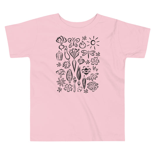 Seeds of Possibility Black Artwork toddler bella + canvas t-shirt