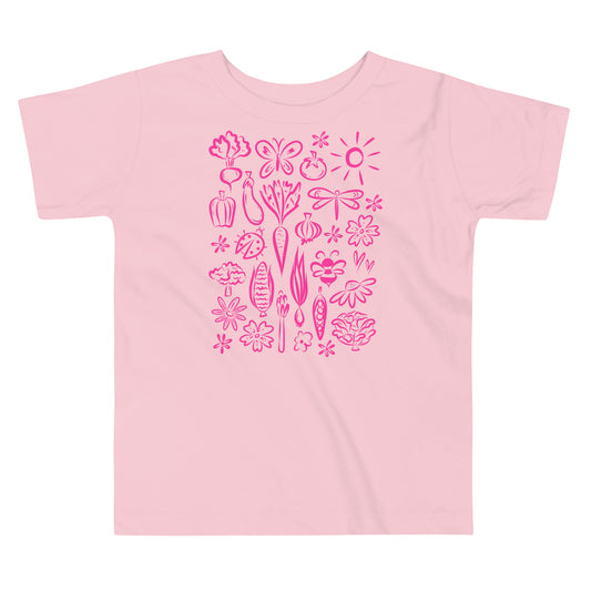 Seeds of Possibility Pink Artwork toddler bella + canvas t-shirt