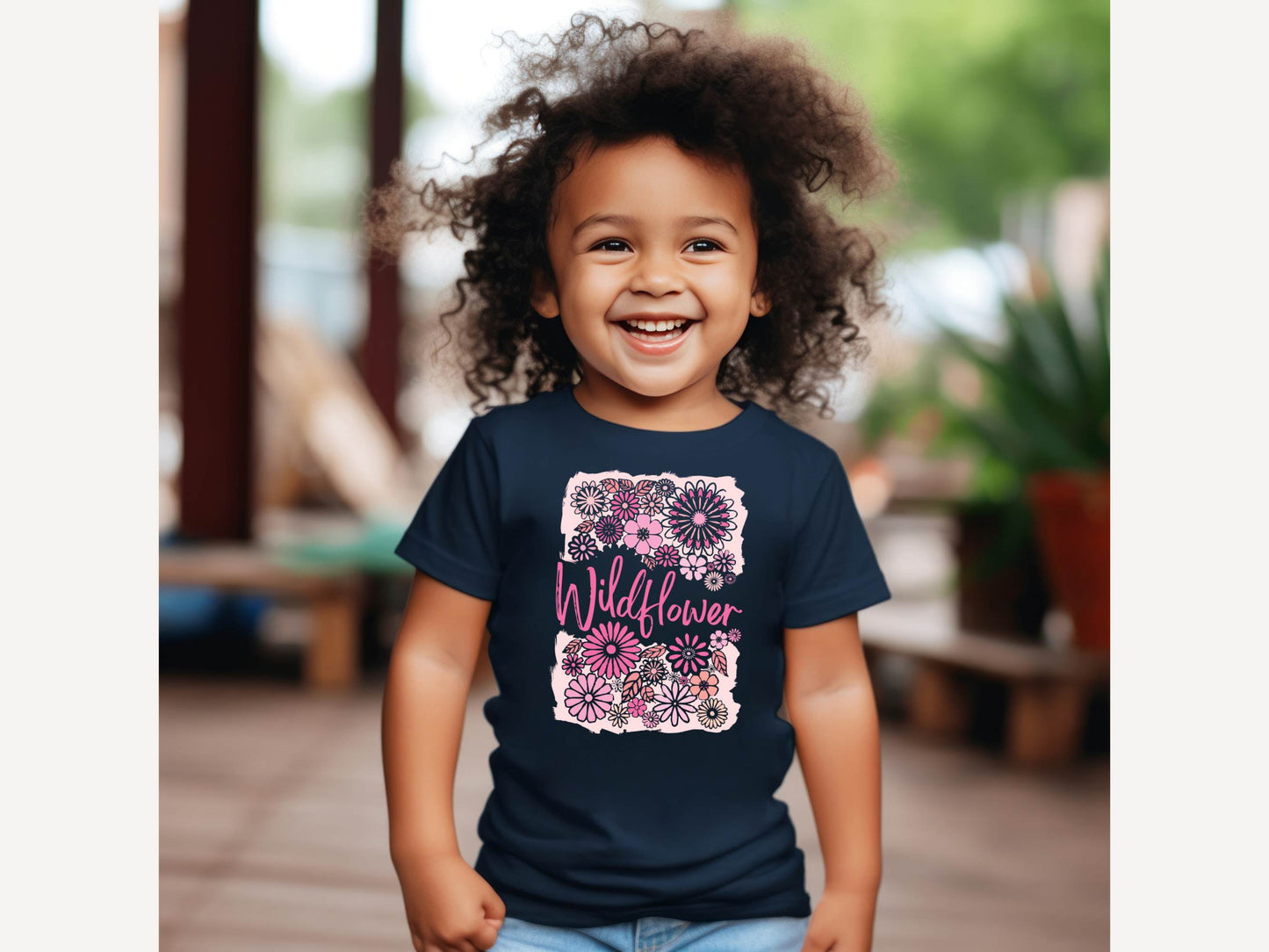 Wildflower toddler bella + canvas t-shirt