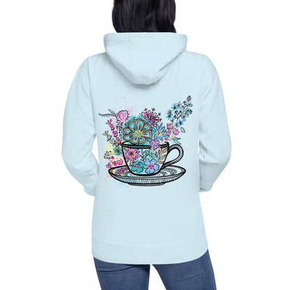 Tea Cups unisex cotton heritage hoodie