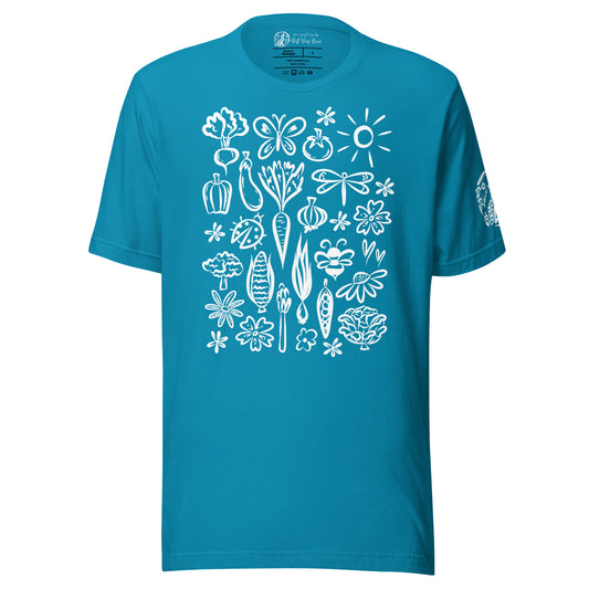 Seeds of Possibility White Artwork unisex bella + canvas t-shirt