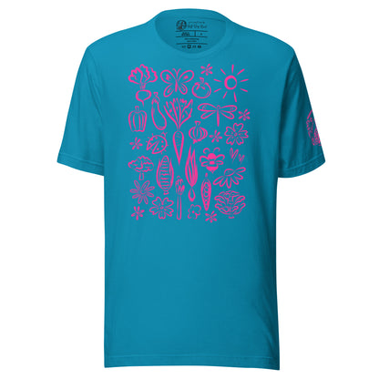 Seeds of Possibility Pink Artwork unisex bella + canvas t-shirt