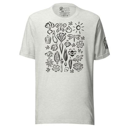 Seeds of Possibility Black Artwork unisex bella + canvas t-shirt