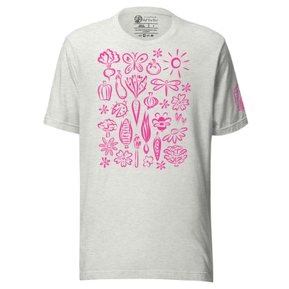Seeds of Possibility Pink Artwork unisex bella + canvas t-shirt