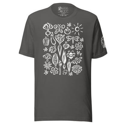 Seeds of Possibility White Artwork unisex bella + canvas t-shirt