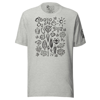 Seeds of Possibility Black Artwork unisex bella + canvas t-shirt