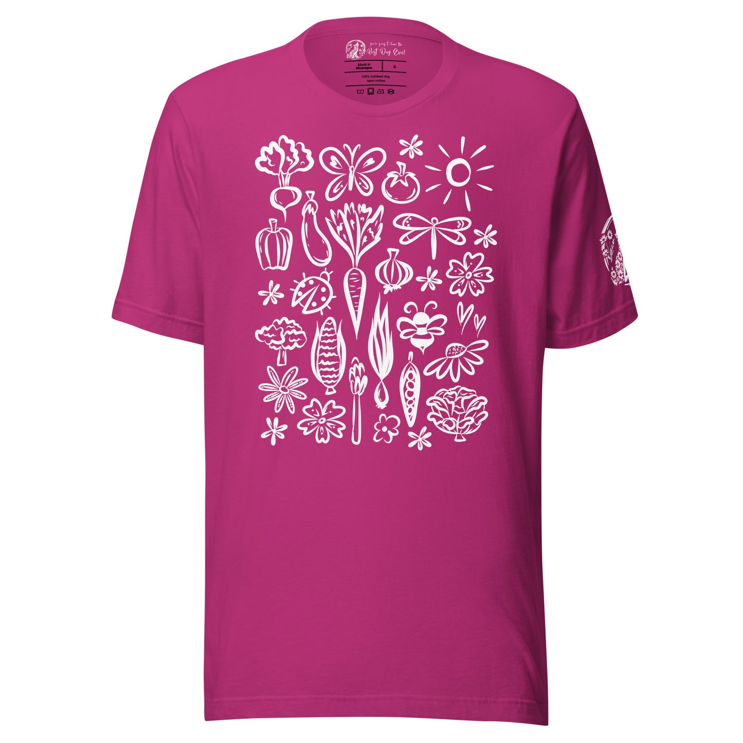 Seeds of Possibility White Artwork unisex bella + canvas t-shirt