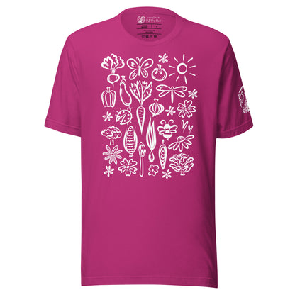 Seeds of Possibility White Artwork unisex bella + canvas t-shirt