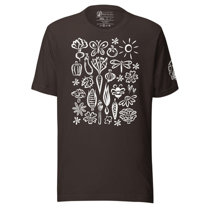Seeds of Possibility White Artwork unisex bella + canvas t-shirt