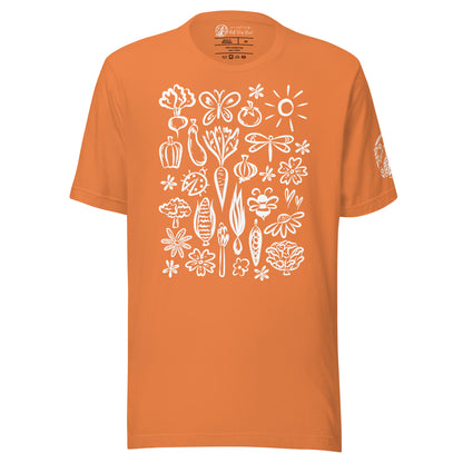 Seeds of Possibility White Artwork unisex bella + canvas t-shirt