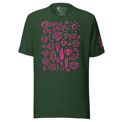 Seeds of Possibility Pink Artwork unisex bella + canvas t-shirt