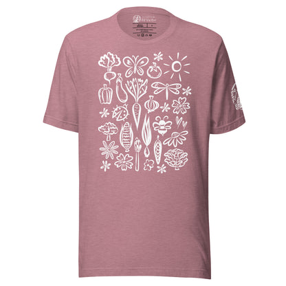 Seeds of Possibility White Artwork unisex bella + canvas t-shirt
