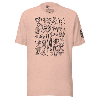 Seeds of Possibility Black Artwork unisex bella + canvas t-shirt