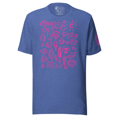 Seeds of Possibility Pink Artwork unisex bella + canvas t-shirt
