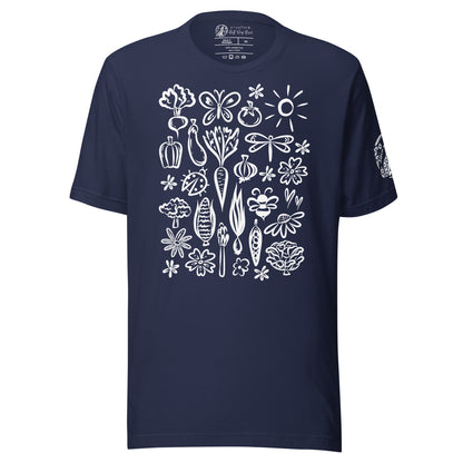 Seeds of Possibility White Artwork unisex bella + canvas t-shirt