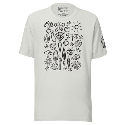 Seeds of Possibility Black Artwork unisex bella + canvas t-shirt